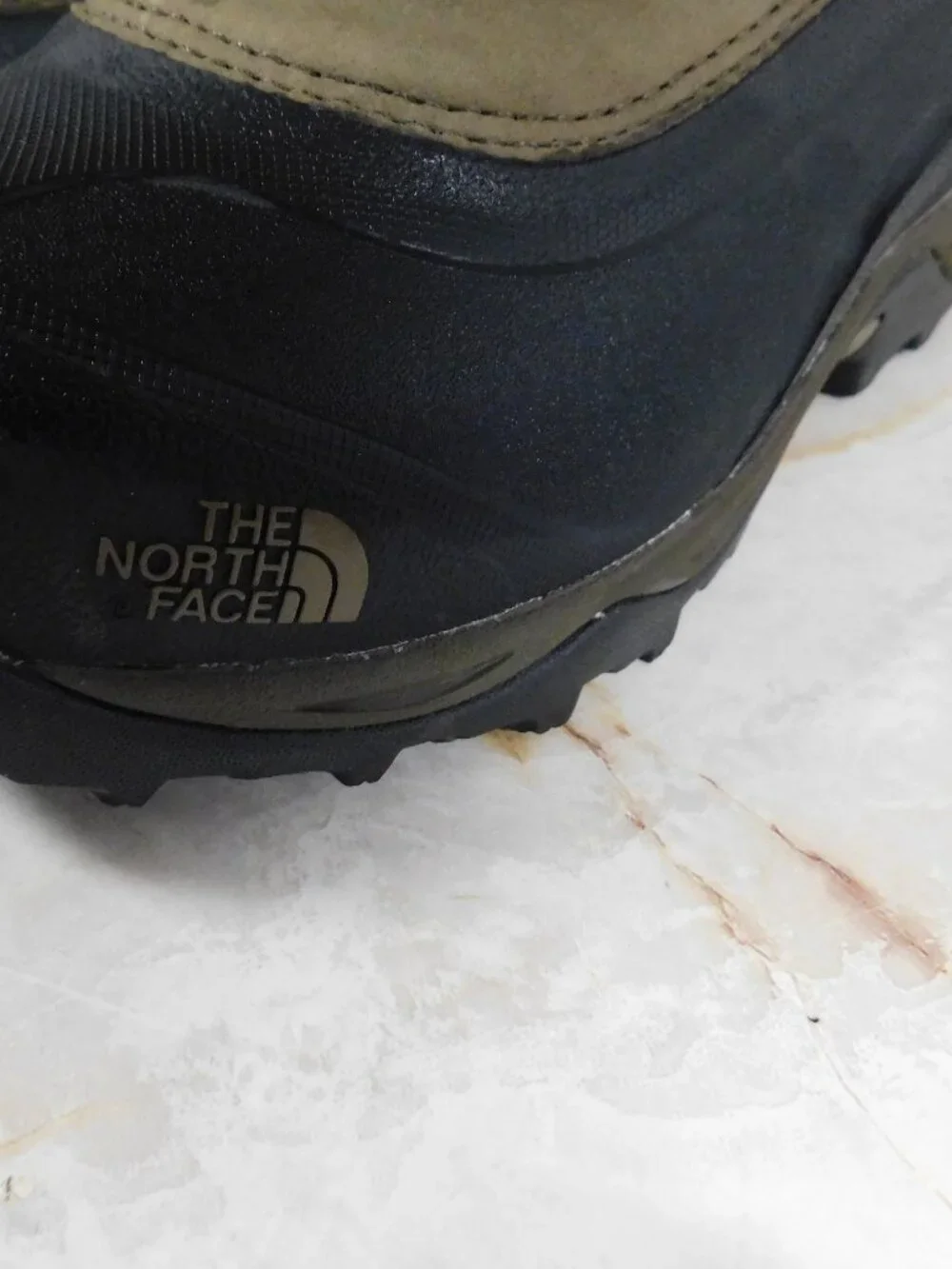 The North Face Suede Leather Faux Fur Waterproof Winter Boots Side Zip Closure